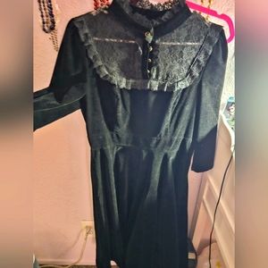 Pretty velvet laced dress